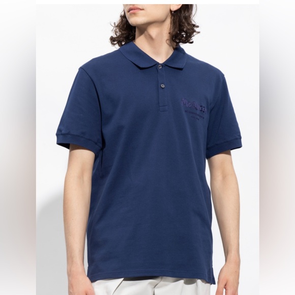 ALEXANDER MCQUEEN LOGO EMBROIDERED POLO SHIRT LARGE NEW - Picture 1 of 6